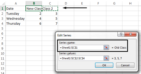 change title in excel for mac